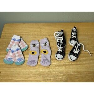 Small Dog Sneakers w/ Marilyn Monroe Sock Sets - Size 3 Converse Style, Puppy